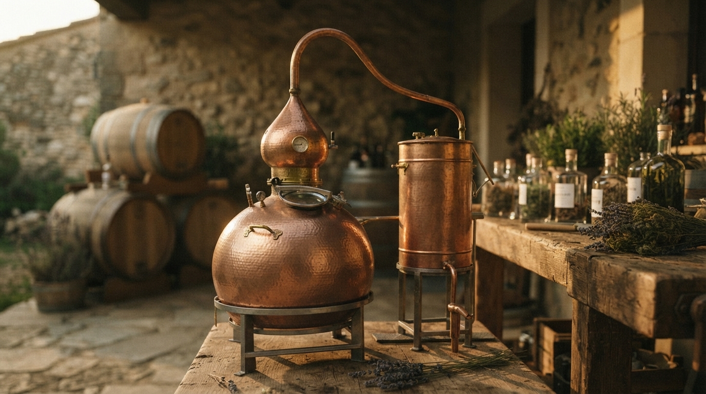 Editorial illustration for Crafting Spirits: How Distillation Shapes Unique Flavors