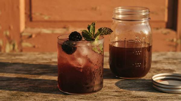 Editorial illustration for From English Cordial to Craft Cocktail: The Story of the Shrub and How to Make One