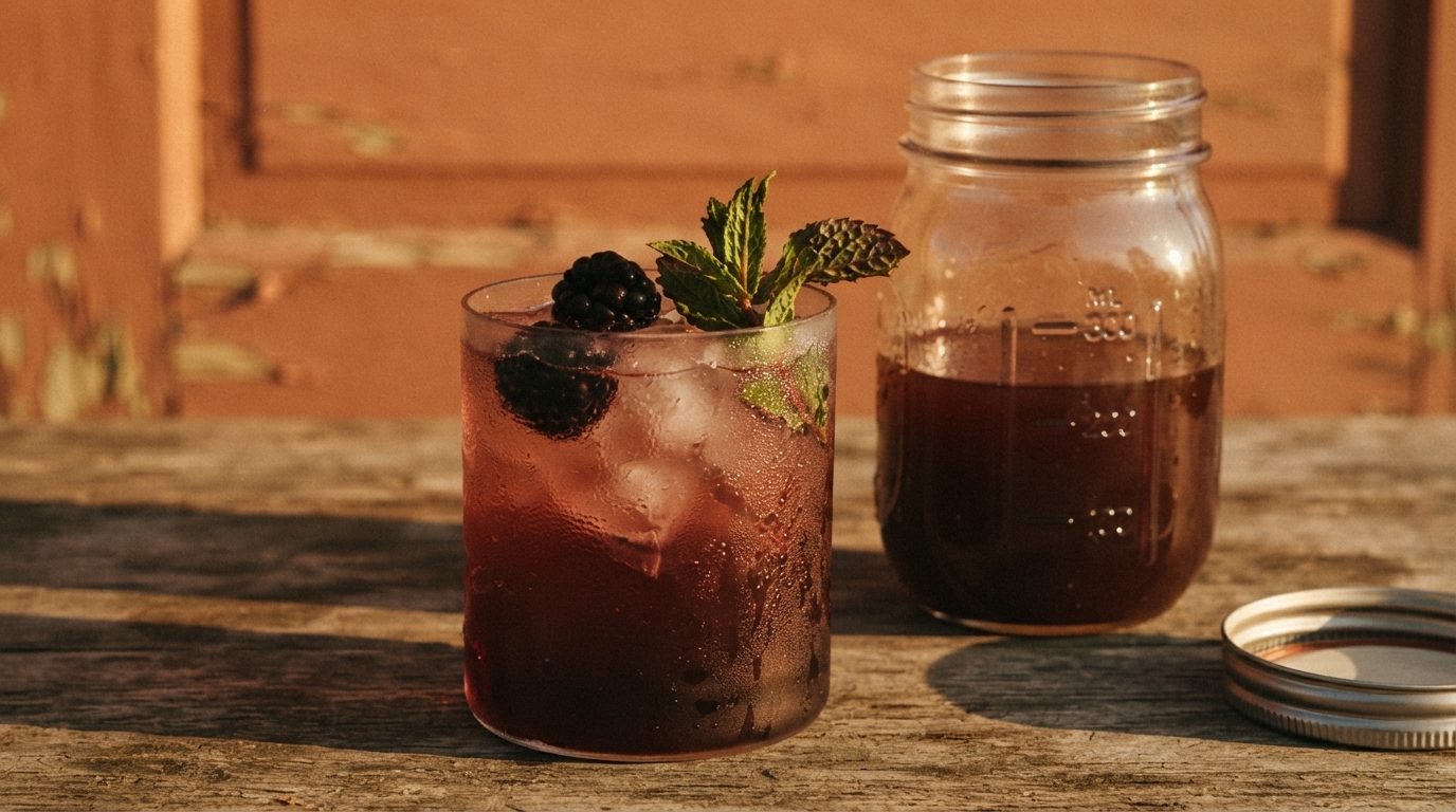 Editorial illustration for From English Cordial to Craft Cocktail: The Story of the Shrub and How to Make One