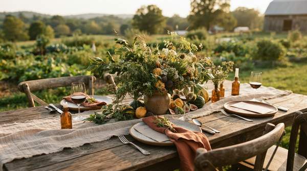 Editorial illustration for How to Build a Seasonal Farm-to-Table Tablescape: A Four-Step Decision Framework